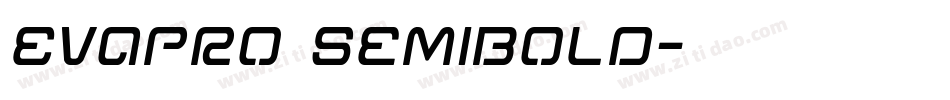 Evapro SemiBold字体转换